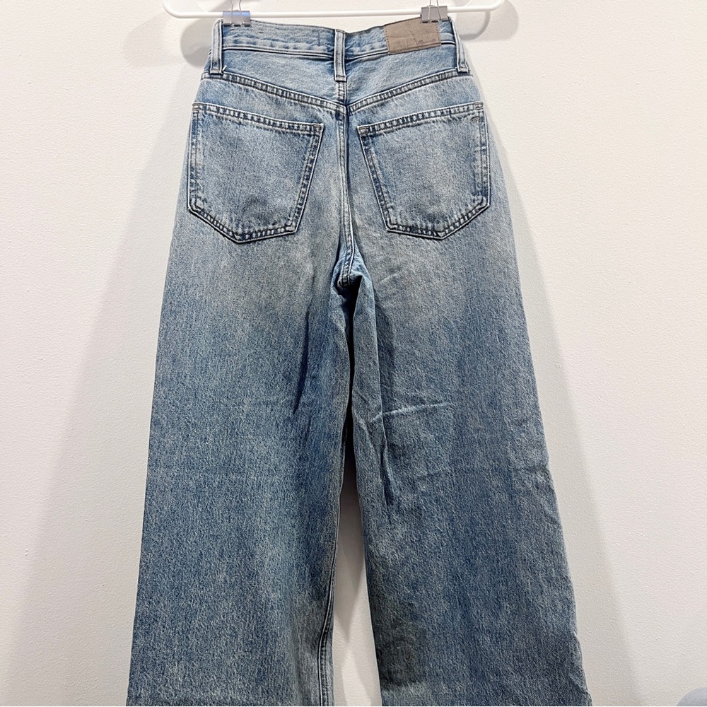 MADEWELL Superwide Leg Jeans in Medium Wash - Size 23 - Picture 11 of 14